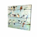Fondo 16 x 16 in. Small Colorful Birds-Print on Canvas FO2795146
